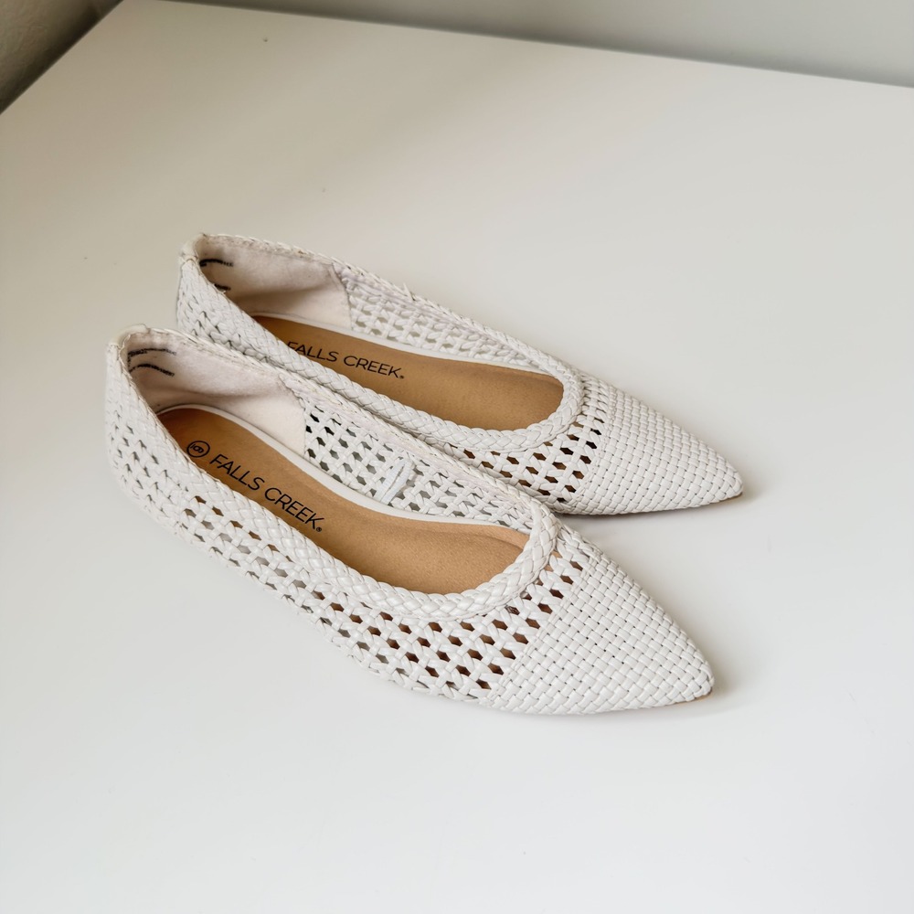 Women's Heritage Woven Falls Creek Cream Ballet Flats Size 6